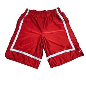 Vintage Nike Shiny Silky Dazzle Basketball Shorts Mens Large Red Y2K Baggy
